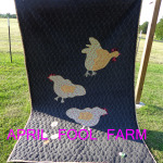 My first chicken quilt 2014